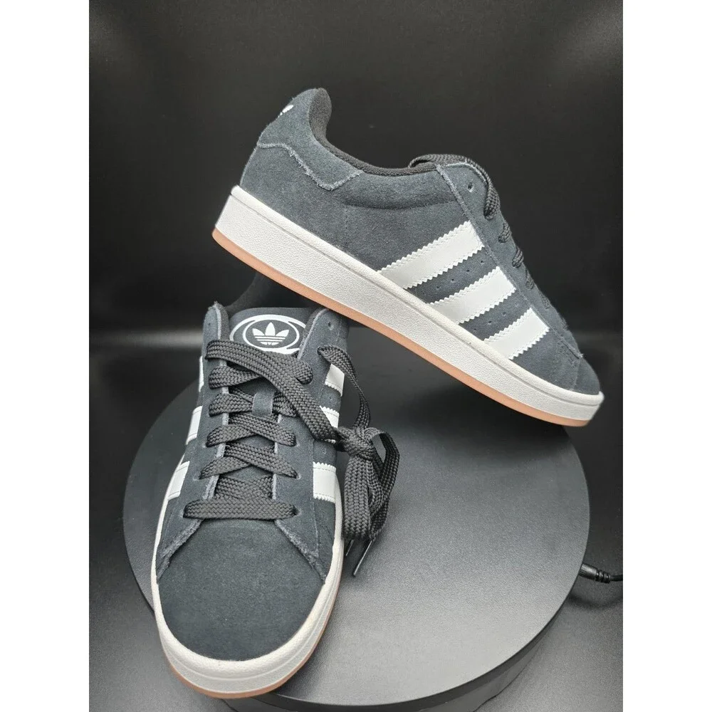 adidas Campus 00s Black/White Men’s Low Top Lace-Up Suede Sneakers 7Men/8.5Women